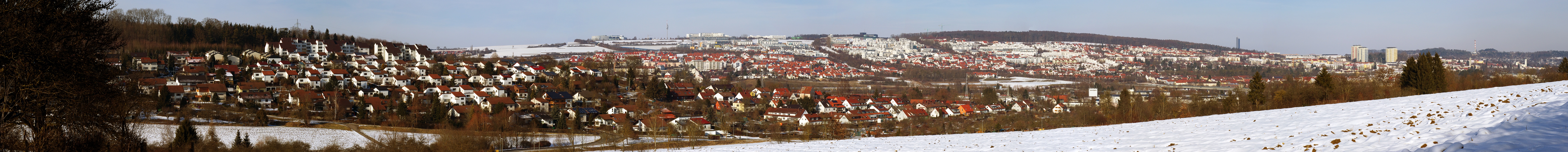 Winterpanorama Eselsberg Ulm