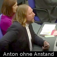 Hofreiter brüllt im Bundestag