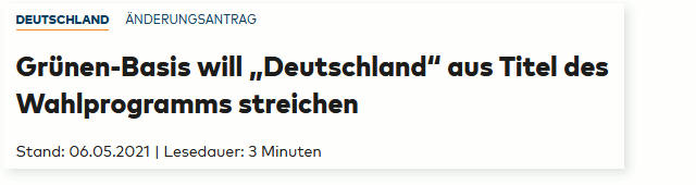 Grüner Hass auf Deutschland