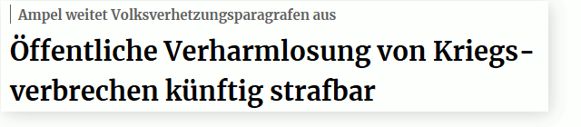 Meinungskriminalisierung