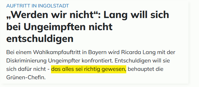 alles richtig gemacht