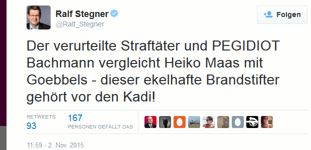 Twitter: Ralf Stegner Screenshot
